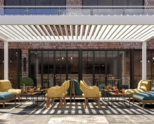 Bilecik Bioklimatik Pergola Sistemleri Tarihi Mekanlara Modern Çözüm